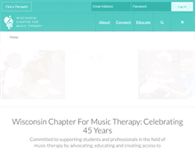 Tablet Screenshot of musictherapywisconsin.org